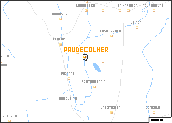 map of Pau de Colher