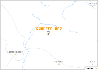 map of Pau de Colher