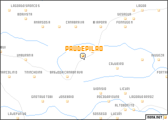 map of Pau de Pilão