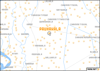 map of Pauhawāla