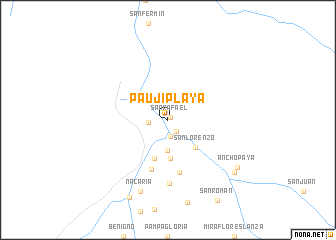 map of Pauji Playa