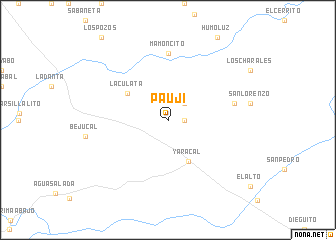 map of Paují