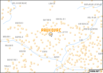 map of Paukovac