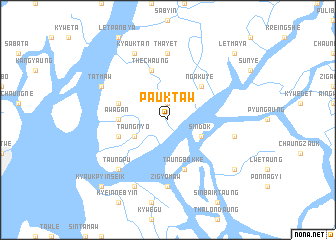 map of Pauktaw