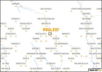 map of Păuleni