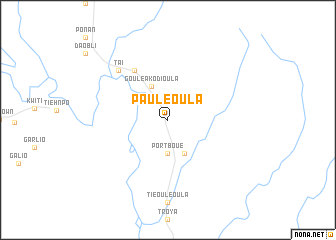map of Pauléoula