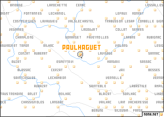 map of Paulhaguet
