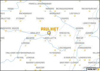 map of Paulhiet