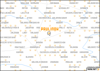 map of Paulinów