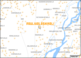 map of Pauliwāla Shimāli