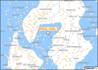 map of Paulīwāla