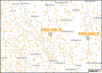 map of Paulīwāla