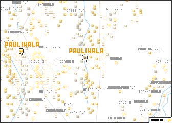 map of Paulīwāla