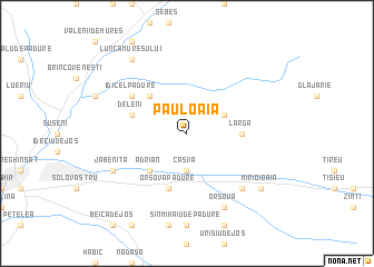 map of Păuloaia