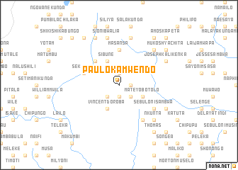 map of Paulo Kamwendo