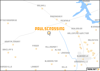 map of Pauls Crossing