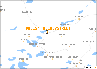 map of Paul Smiths Easy Street