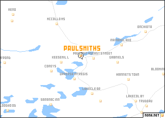 map of Paul Smiths