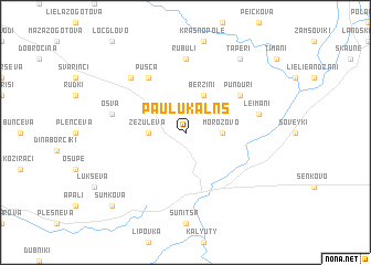 map of Pauļukalns