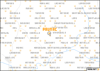 map of Paunac