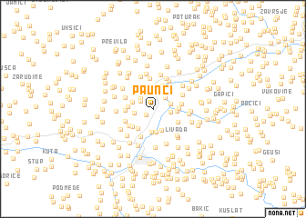 map of Paunci