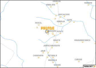 map of Paunde