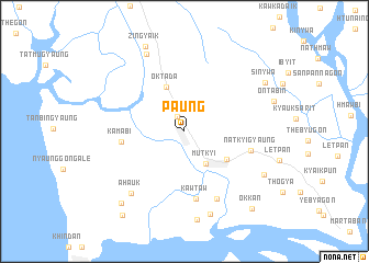 map of Paung