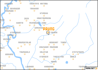 map of Paung