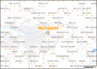 map of Paunsdorf