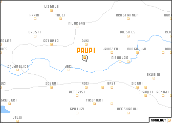 map of Paupi