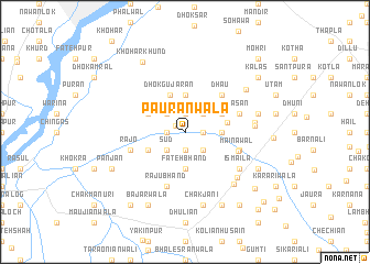map of Pāurānwāla