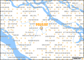 map of Pāusār