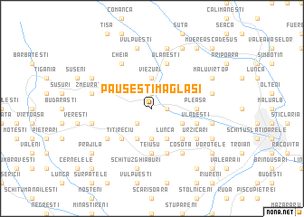 map of Păuşeşti-Măglaşi