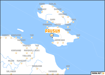map of Pausum