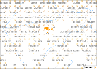map of Paus
