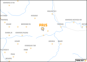 map of Paus