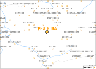 map of Pautaines