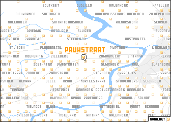 map of Pauwstraat