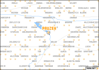 map of Pauzew