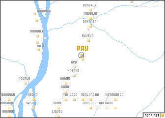 map of Pau