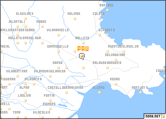 map of Pau