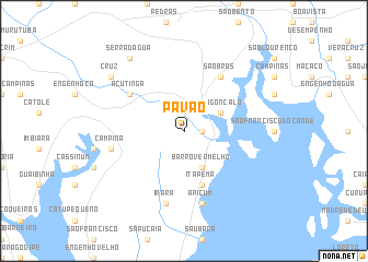 map of Pavão