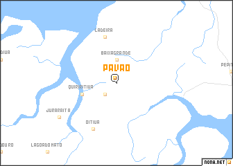 map of Pavão