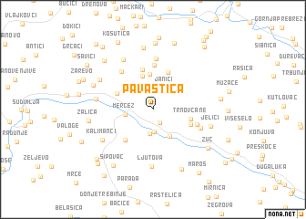 map of Pavaštica