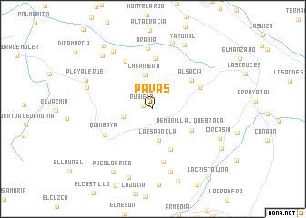 map of Pavas