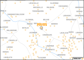 map of Pavas