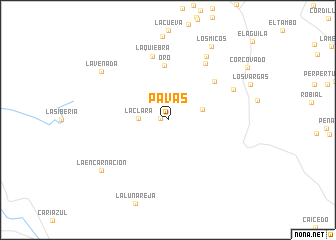 map of Pavas