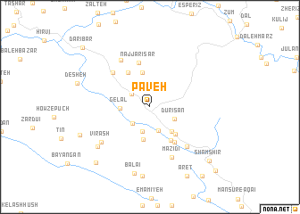 map of Pāveh