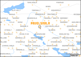 map of Påvelsmåla