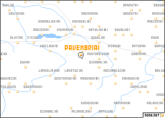 map of Pavembriai